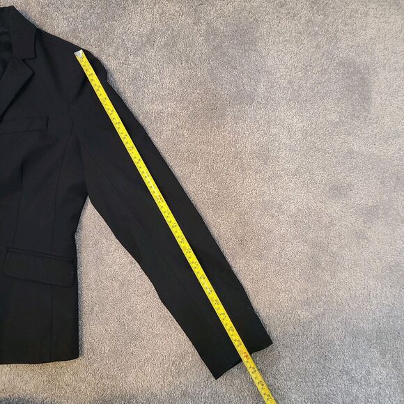 J. Crew Womens Wool Blazer Suit Notch Collar 3 Button Vented Lined Black Sz 4 - Picture 8 of 13